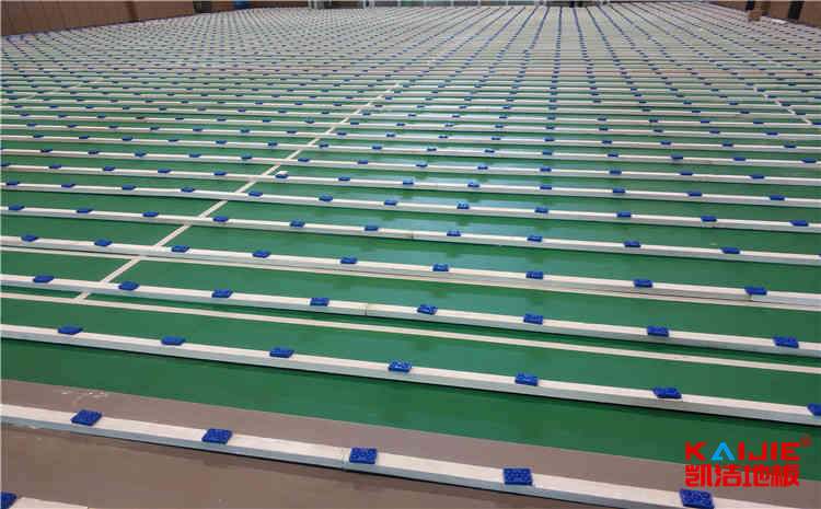 24厚籃球場(chǎng)地木地板雙層龍骨結(jié)構(gòu)