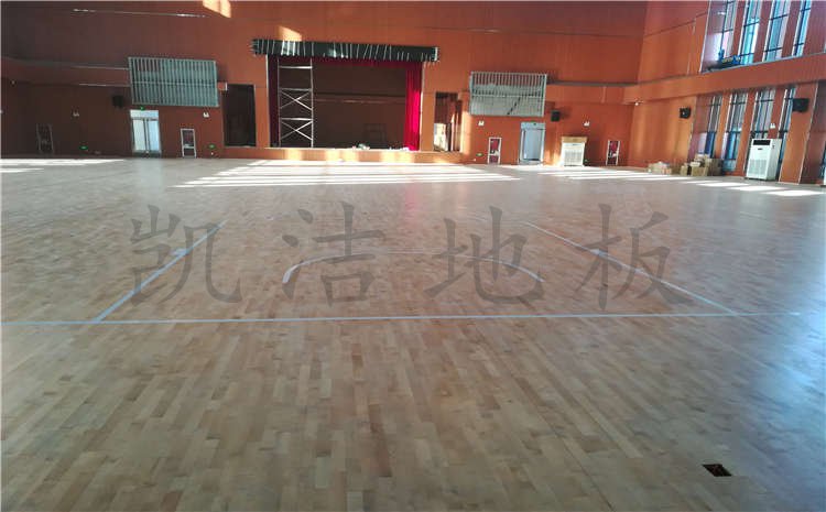 河南焦作中學(xué)體育館木地板項目案例