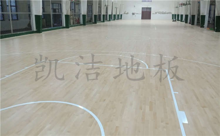 河北滄州體育學校體育館木地板案例圖片