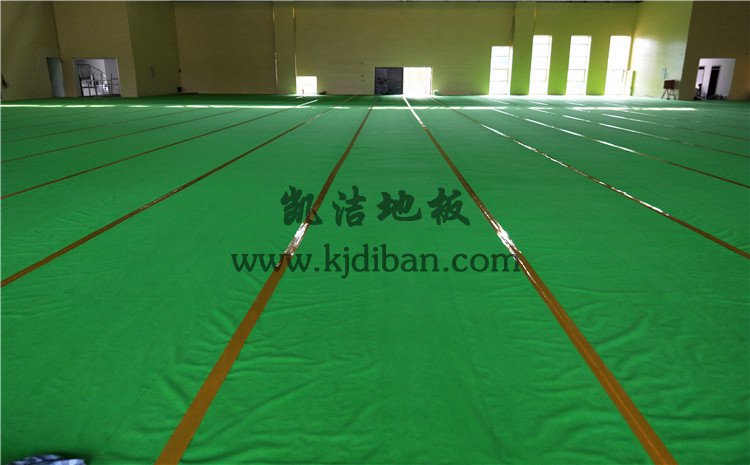 陜西神木第*高級中學(xué)體育館實木運動地板案例——凱潔實木運動地板廠家